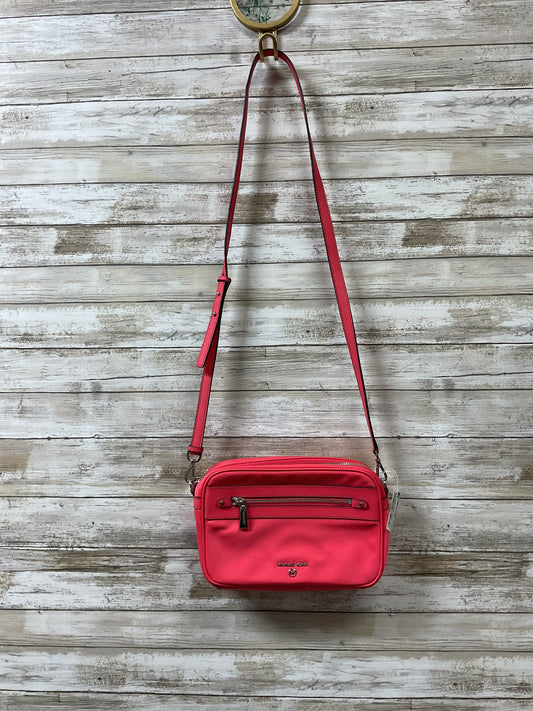 Crossbody Designer By Michael Kors In Coral, Size:Small