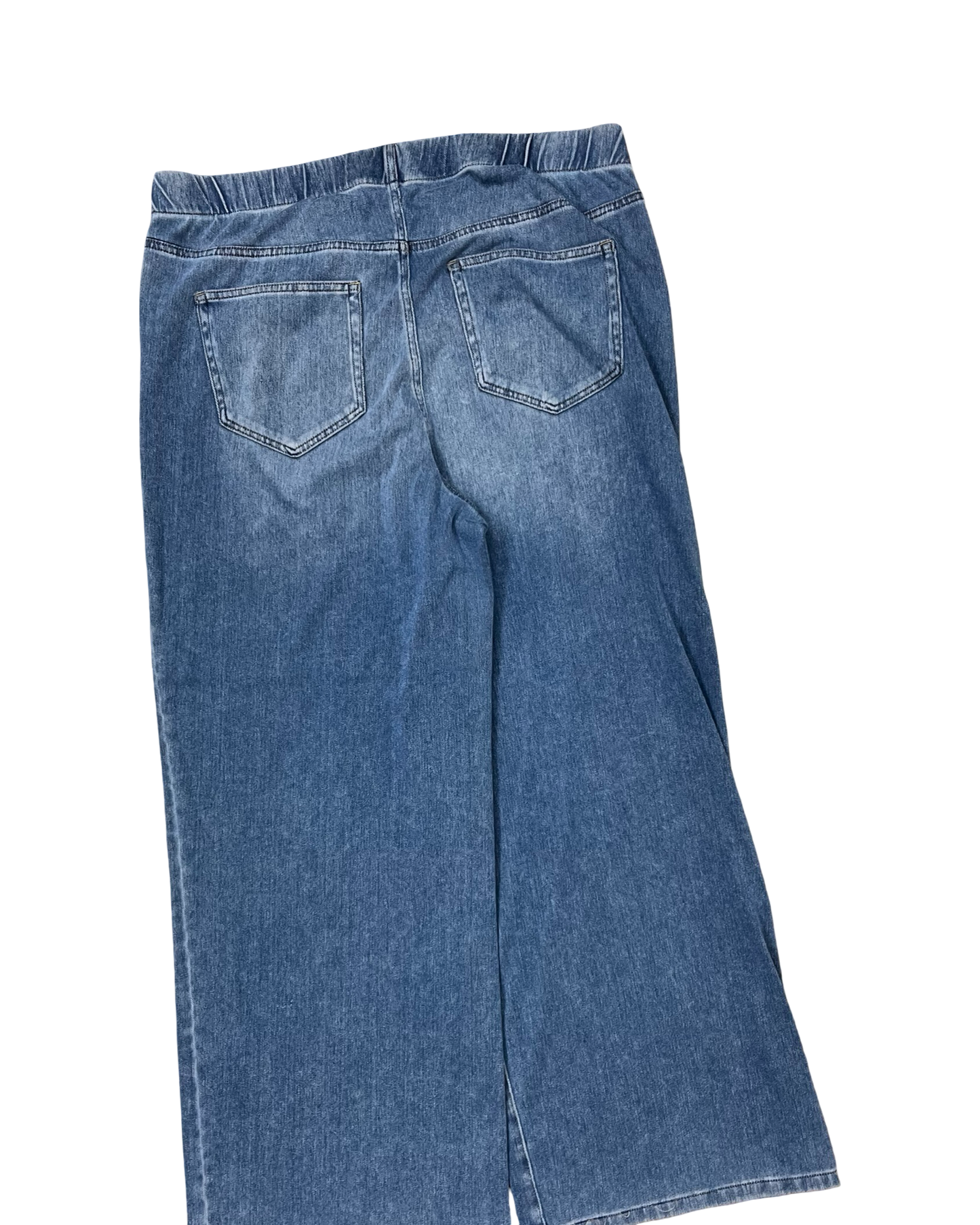 Jeans Wide Leg By Lands End In Blue Denim, Size:1X