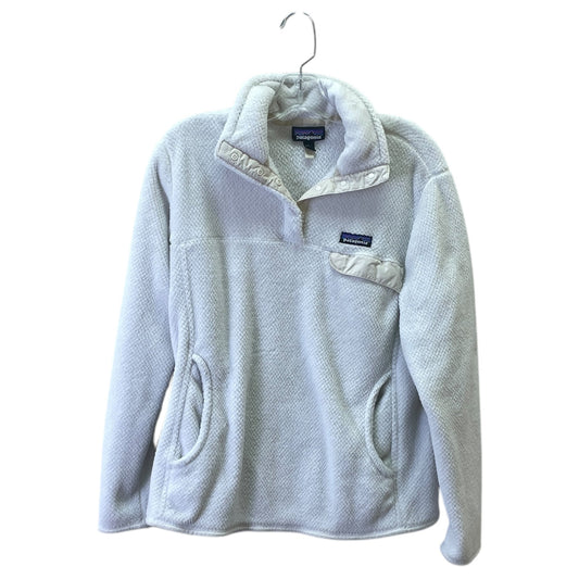 Sweatshirt Collar By Patagonia In White, Size:L
