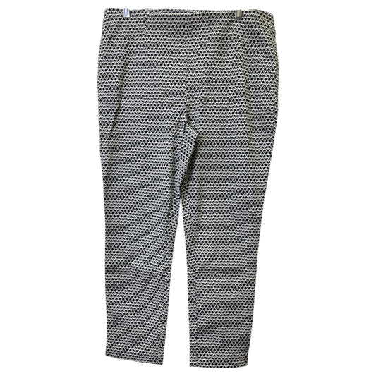 Pants Dress By Chicos In Black & White, Size:12