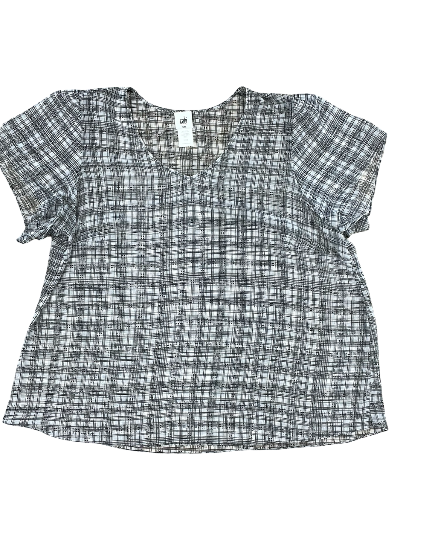 Top Ss By Cabi In Black & White, Size:Xxl
