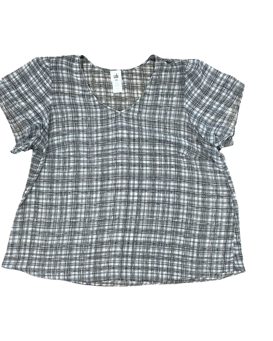 Top Ss By Cabi In Black & White, Size:Xxl