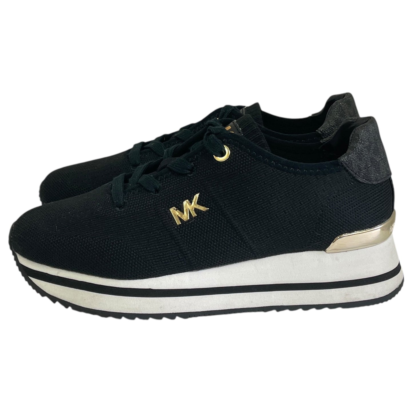 Shoes Designer By Michael Kors In Black & White, Size:7