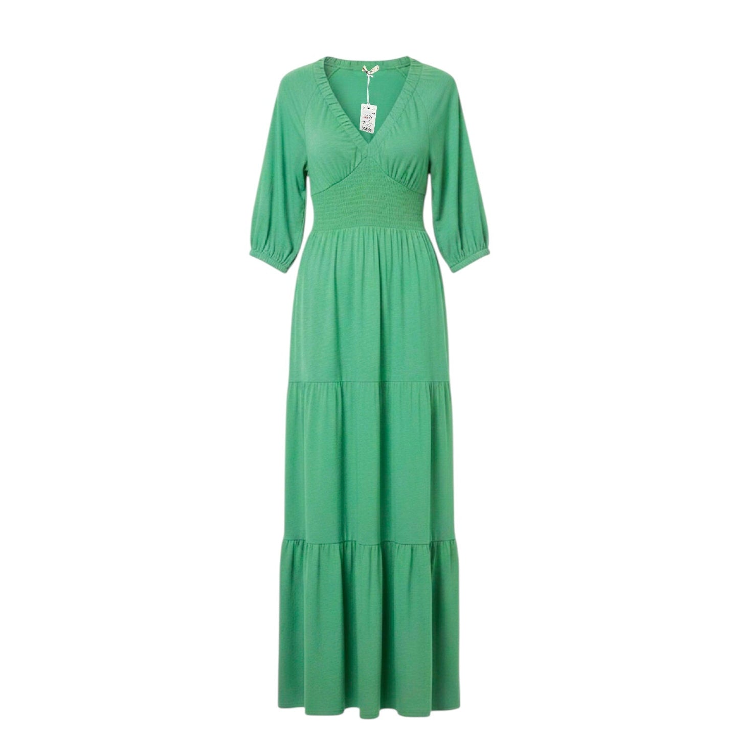 Florence Slub Dress Casual Midi By Marine Layer In Green, Size: S