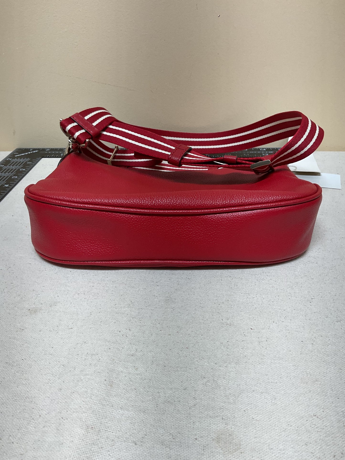 Crossbody Designer By Kate Spade In Red & White, Size:Small