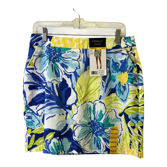 Athletic Skort By Rafaella In Blue & Green, Size:M