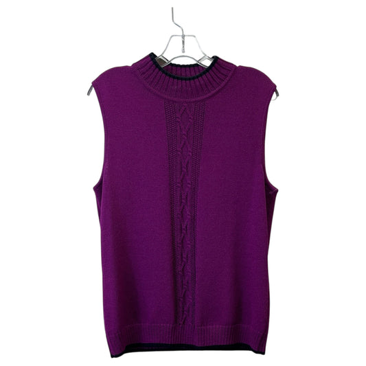 Vest Luxury Designer By St John Collection In Purple, Size:M