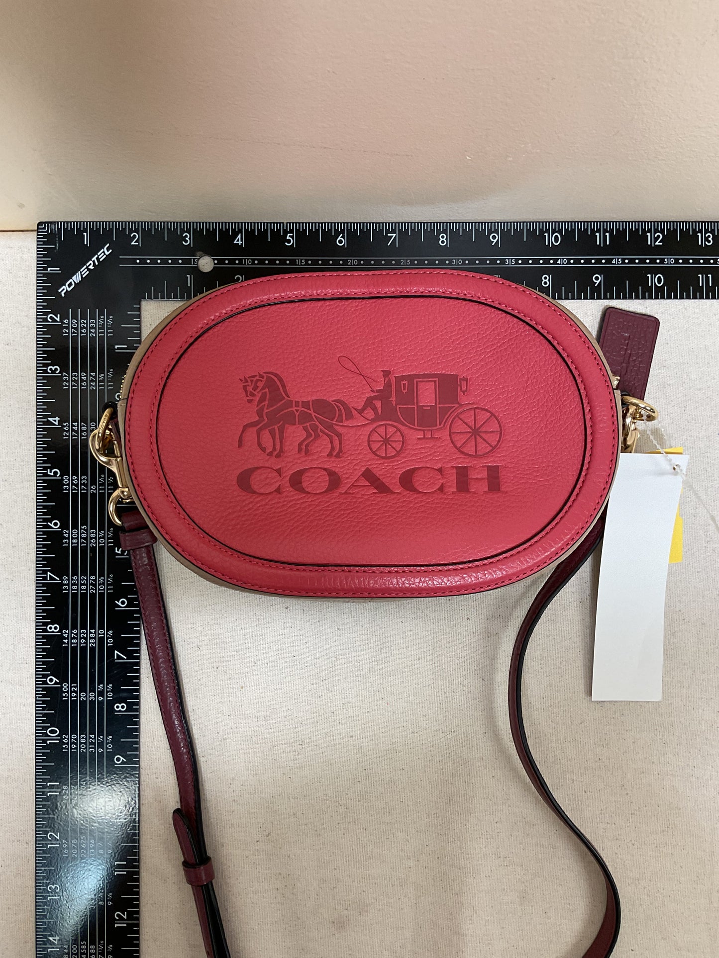 Handbag Designer By Coach In Pink & Purple, Size:Small