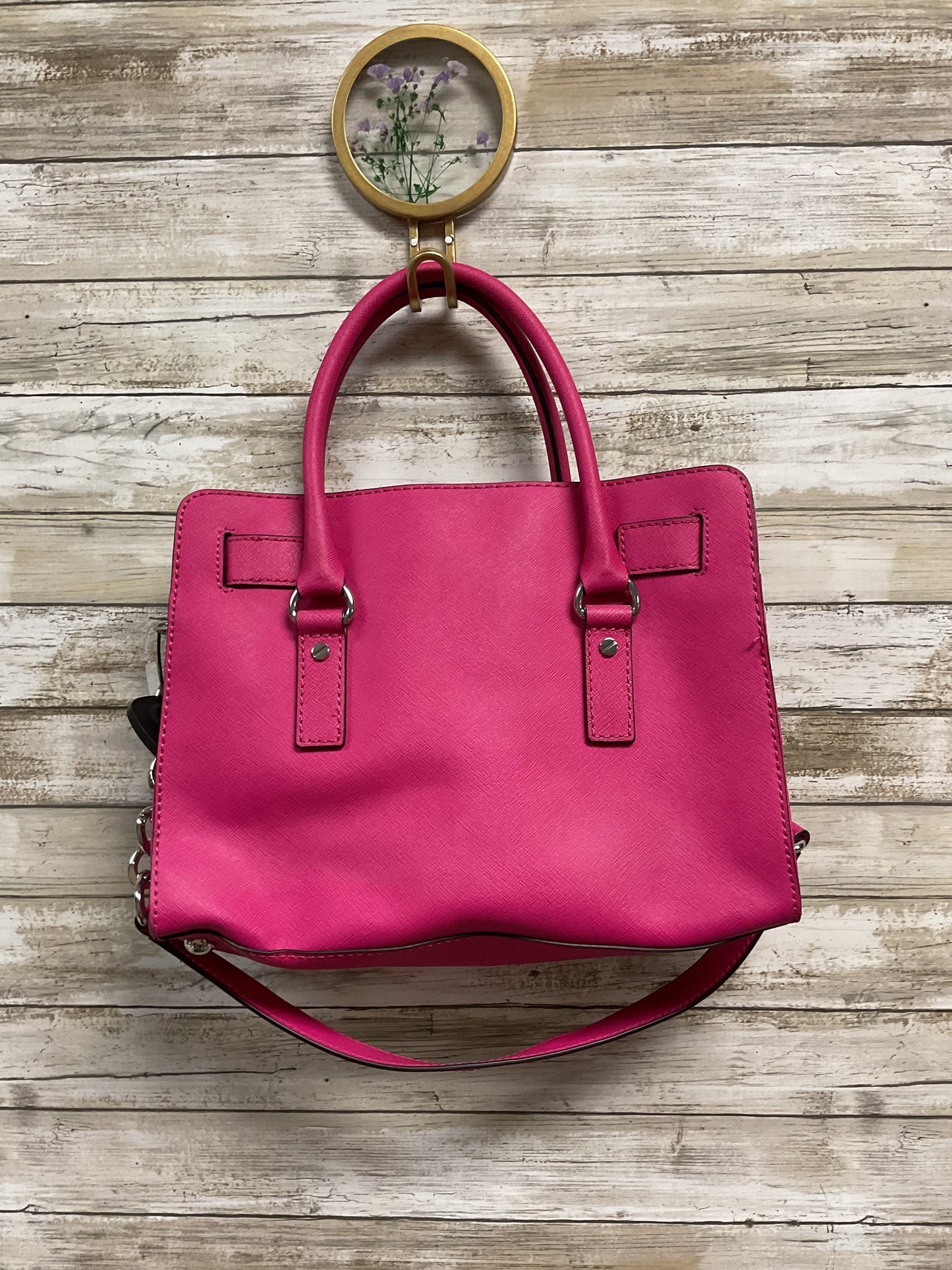 Handbag Designer By Michael Kors In Pink, Size:Medium