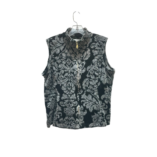 Vest Other By Charter Club In Black & Grey, Size:L