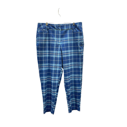 Pants Dress By Ashley Stewart In Blue & White, Size:16