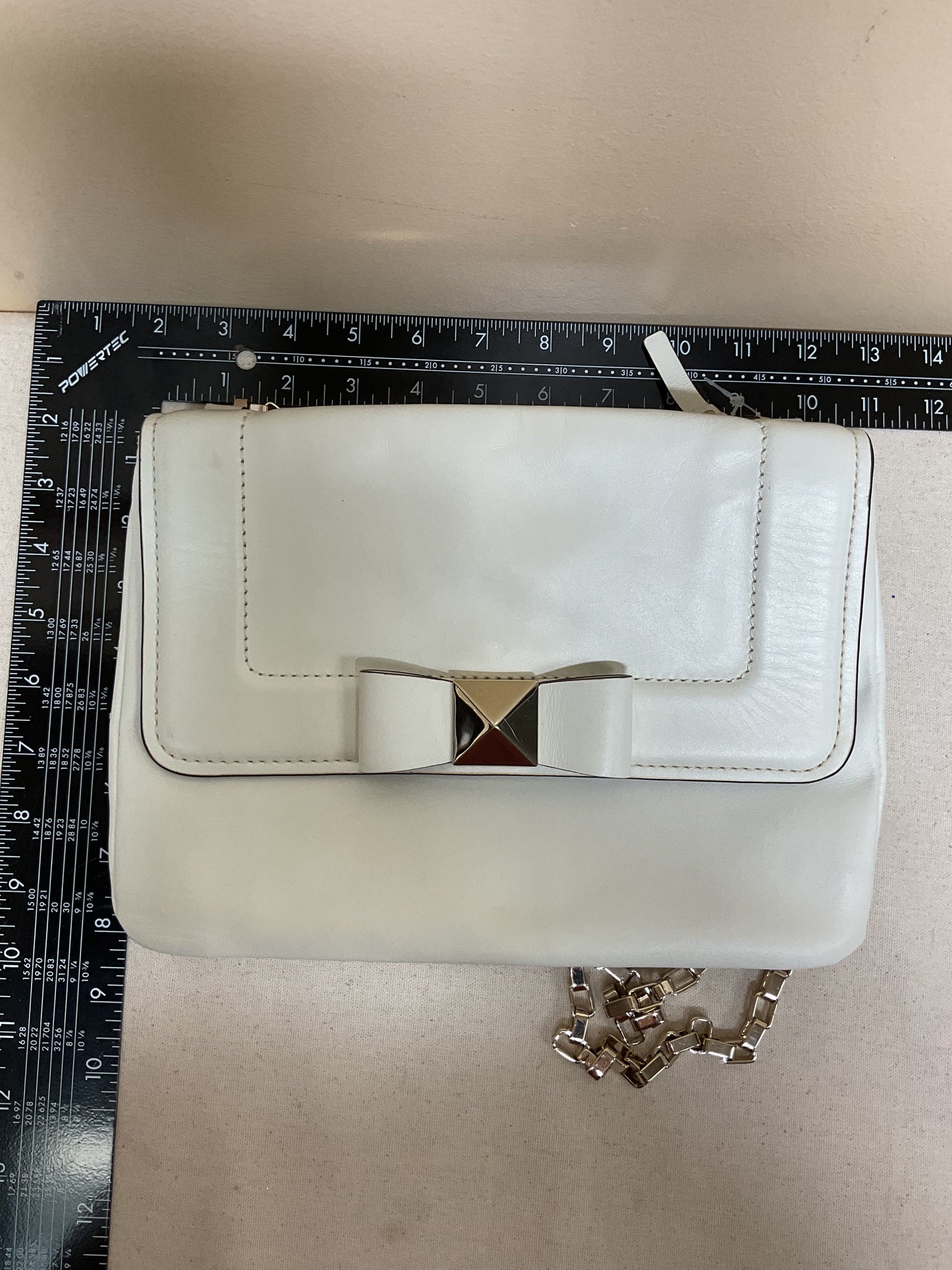 Crossbody Designer By Kate Spade In White, Size:Medium
