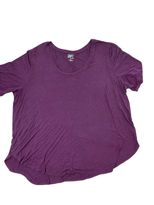 Top Ss By Maurices In Maroon, Size:2X
