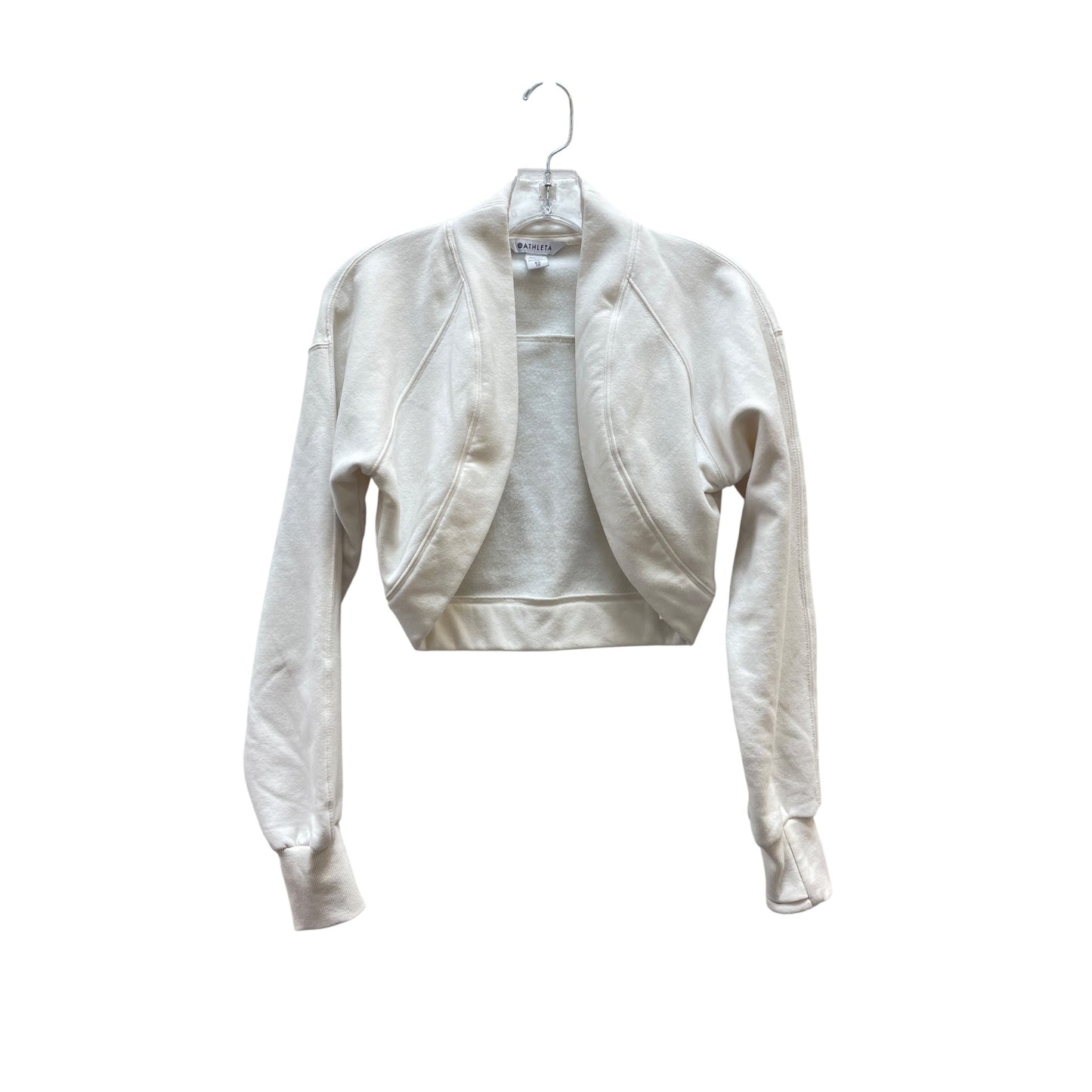 Athletic Jacket By Athleta In Cream, Size:Xs