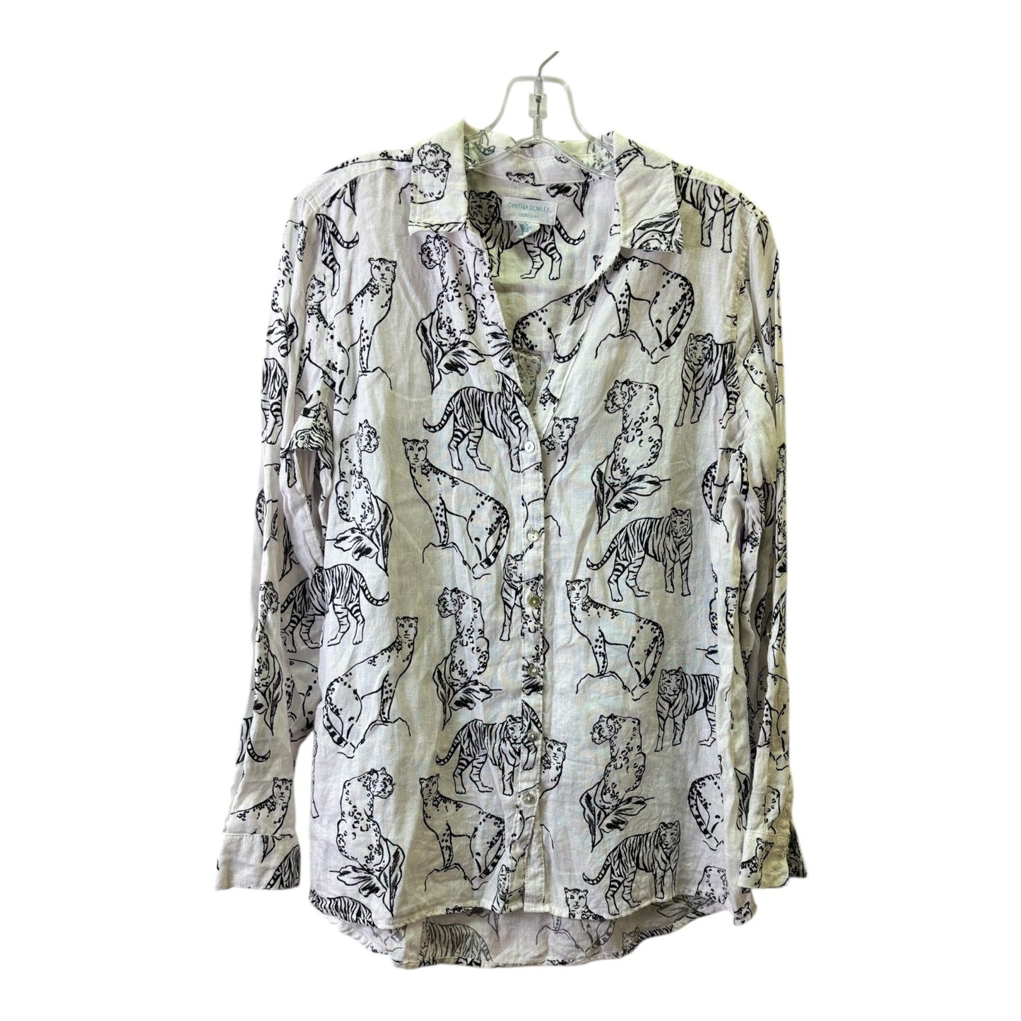 Top Ls By Cynthia Rowley In Black & White, Size:M