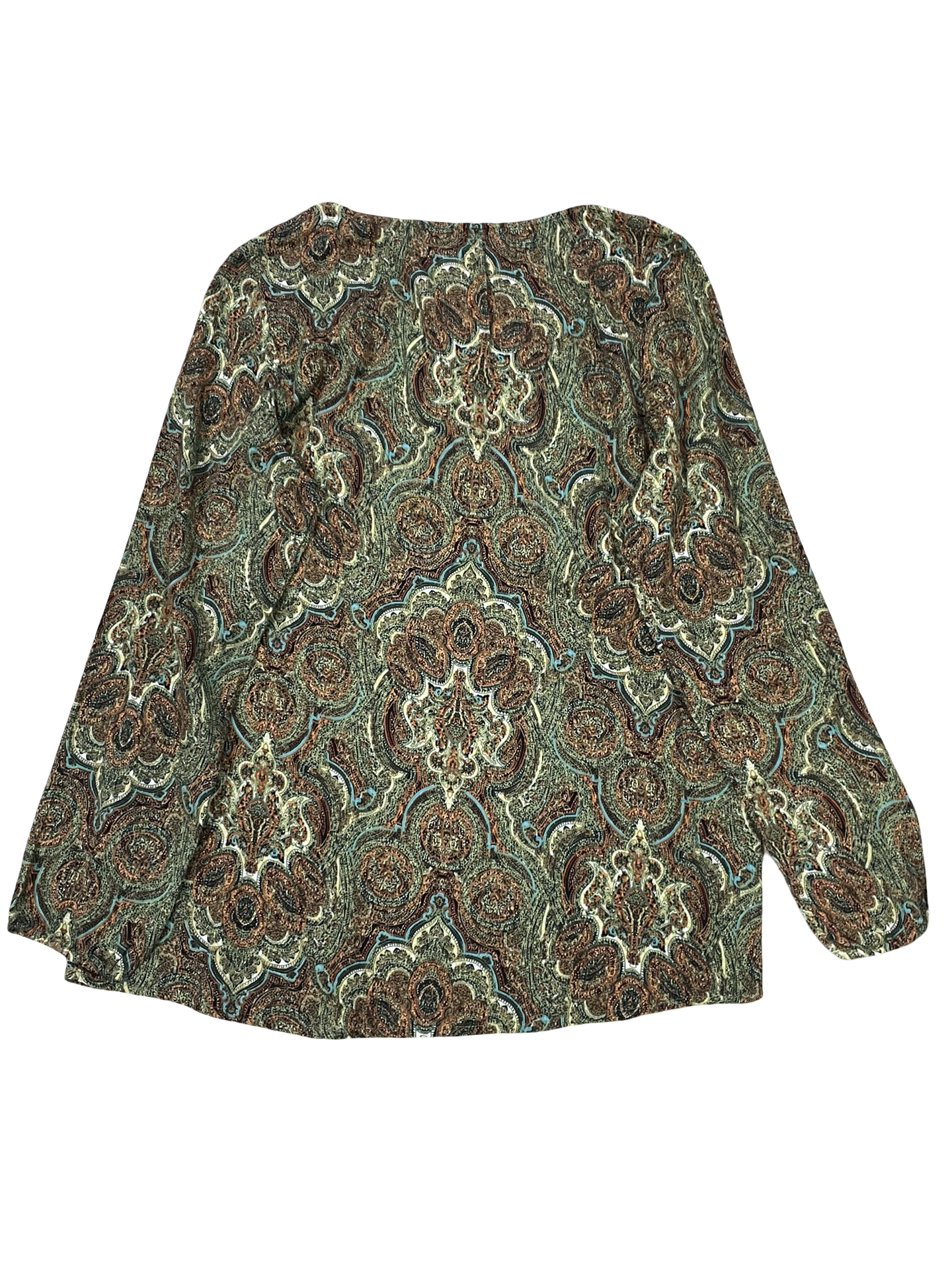 Top Ls By Ruff Hewn In Green & Orange, Size:L