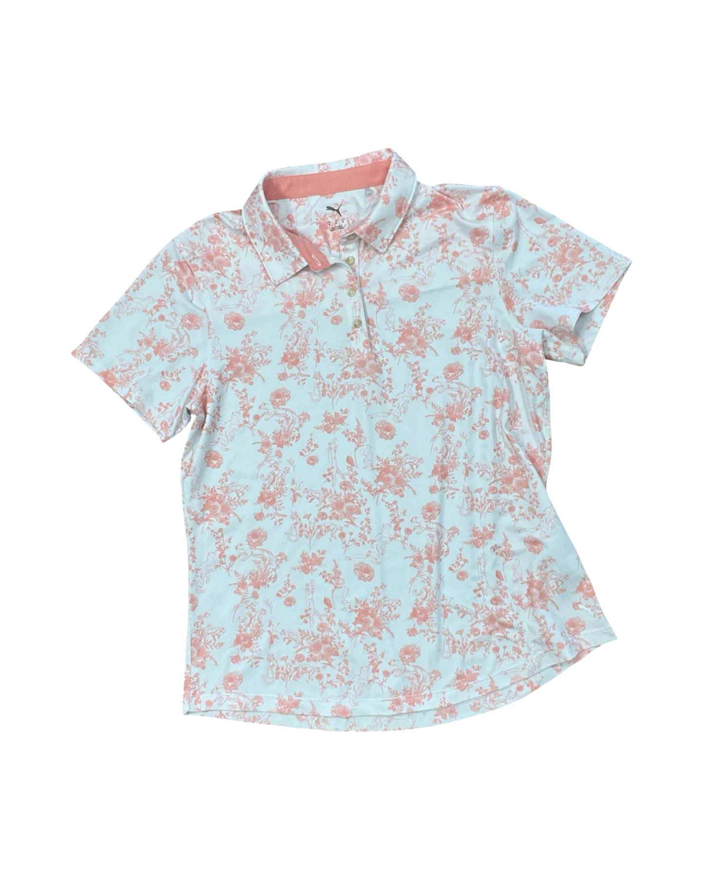 Top Ss By Puma In Pink & White, Size:M