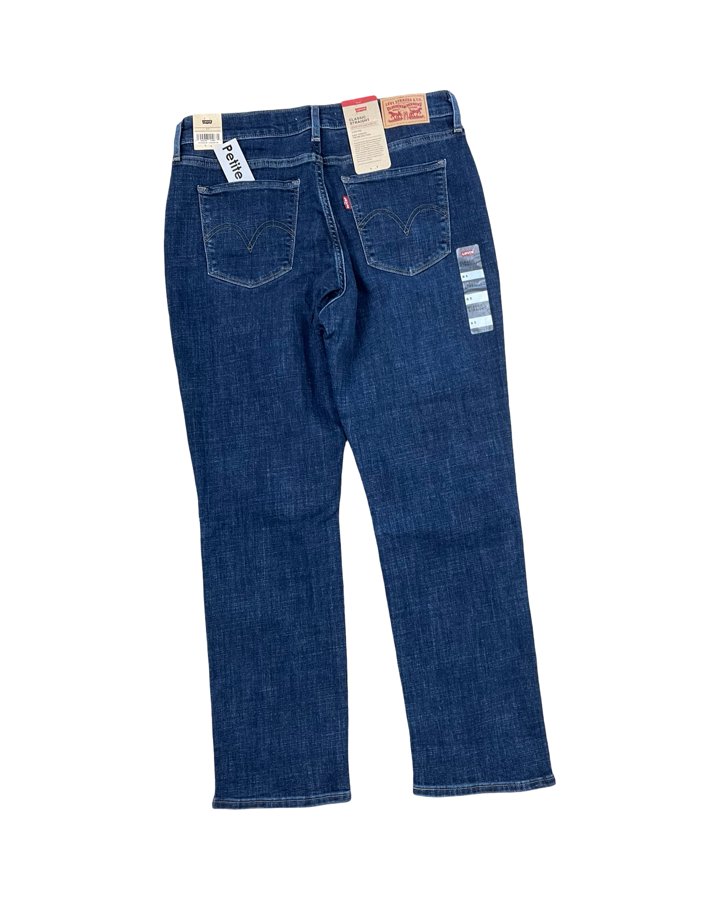 Jeans Straight By Levis In Blue Denim, Size:8P