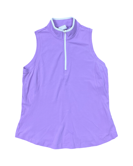 Top Sleeveless By Sage In Purple, Size:L