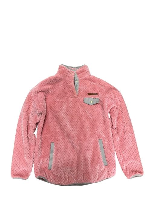 Sweatshirt Collar By Simply Southern In Pink, Size:S