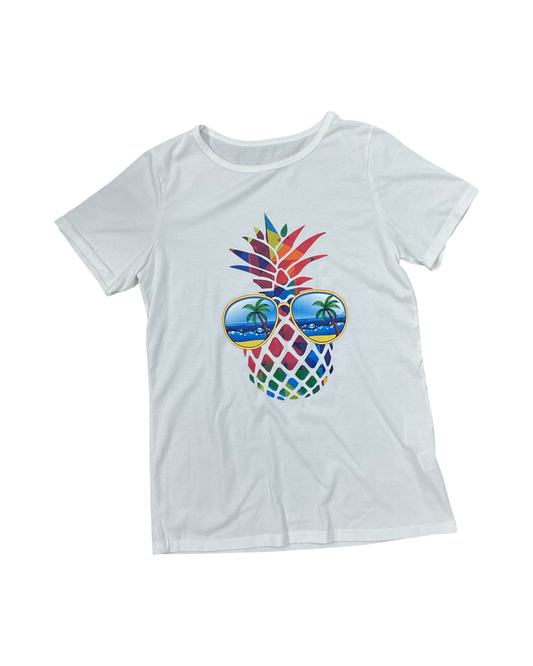 Top Ss By Clothes Mentor In White, Size:M