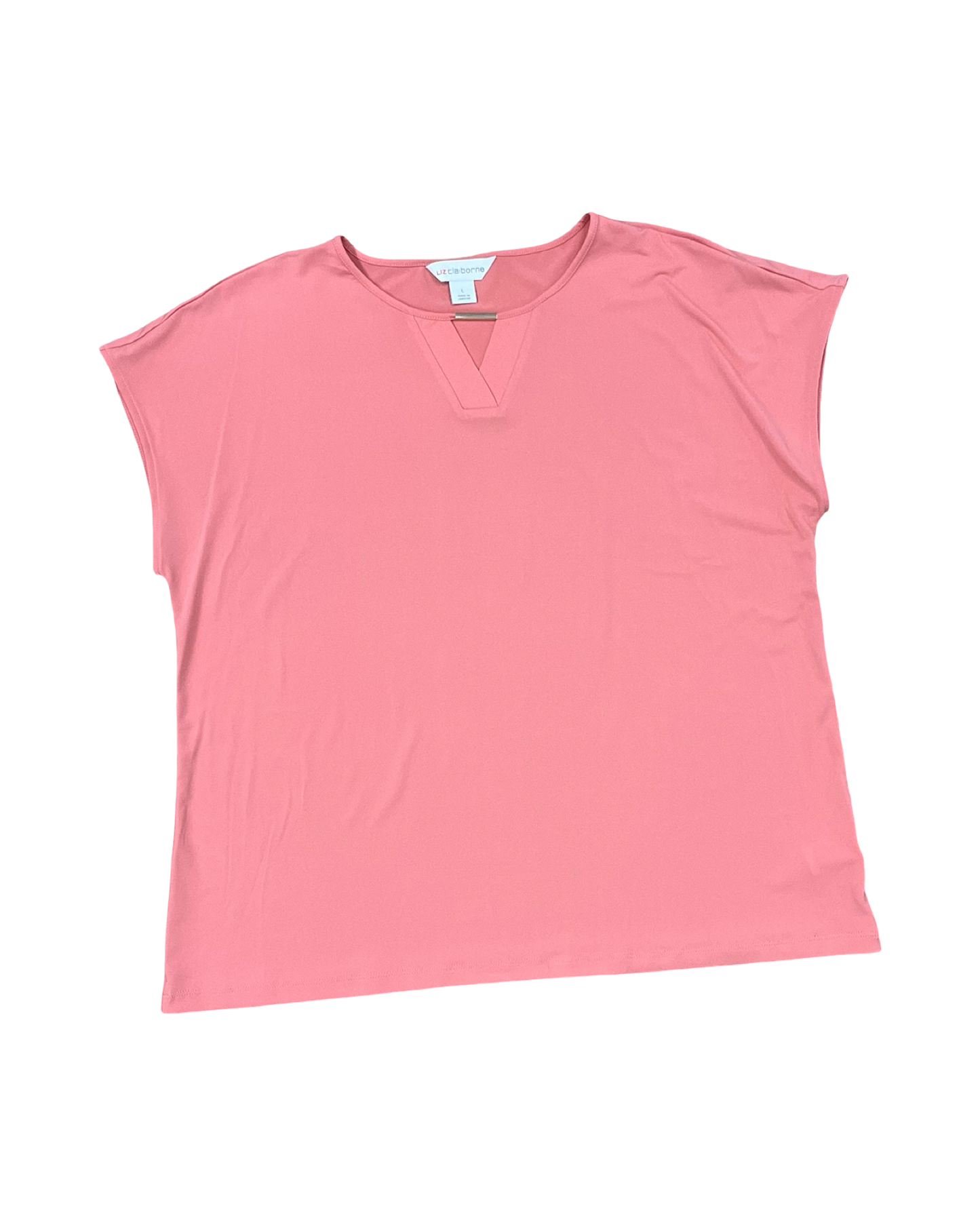 Top Sleeveless By Liz Claiborne In Orange, Size:L