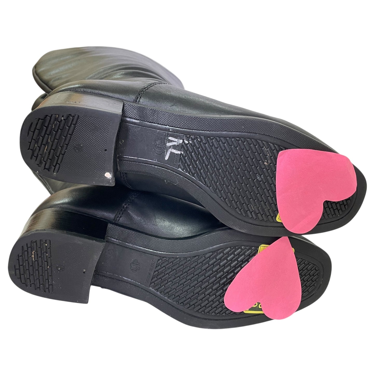 Boots Knee Flats By Cme In Black, Size:7.5