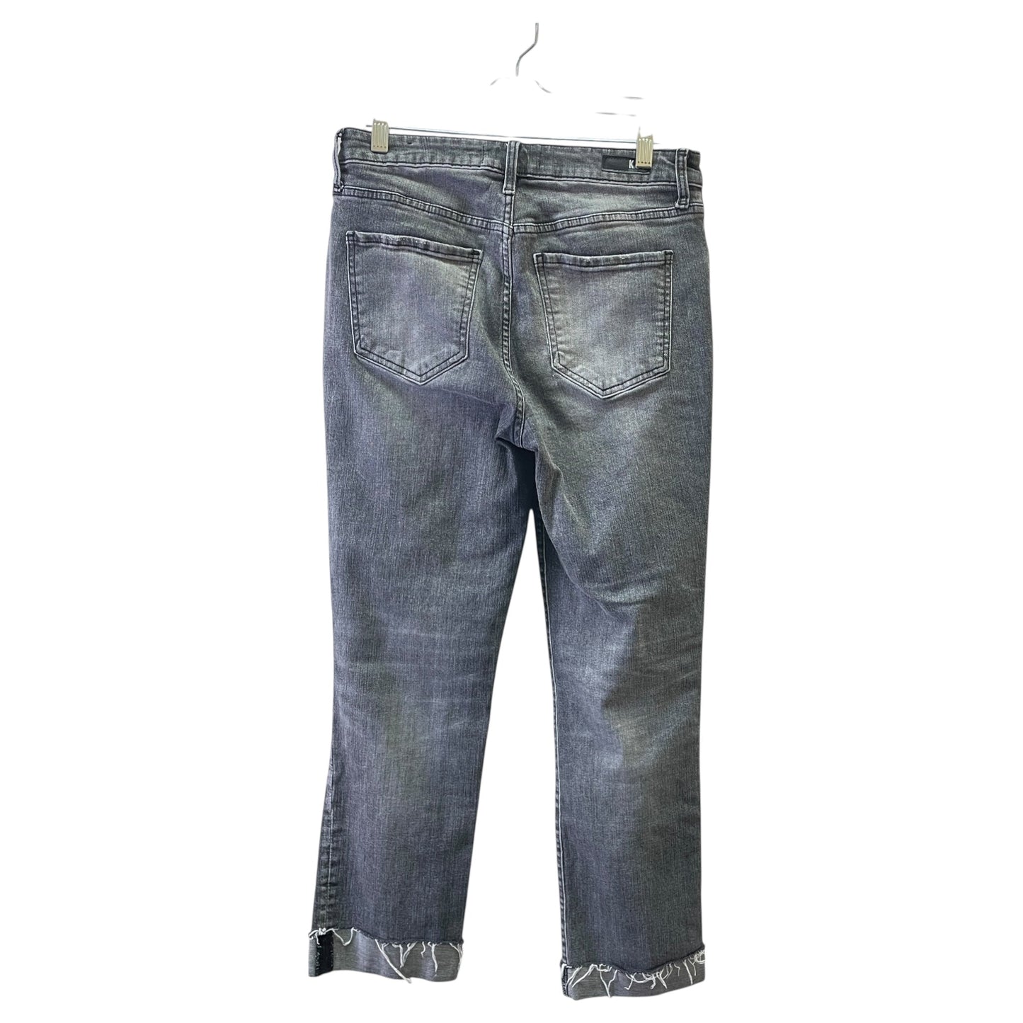 Jeans Straight By Kut In Grey Denim, Size:6L
