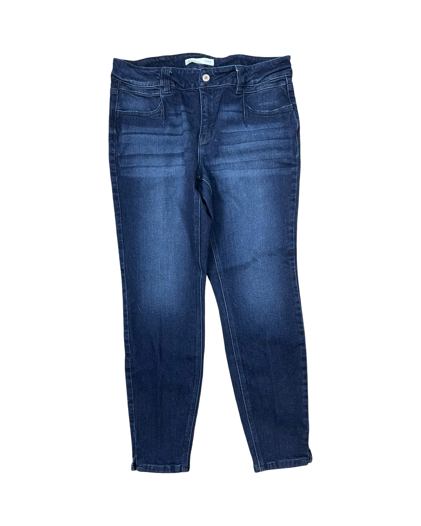 Jeans Skinny By Kancan In Blue Denim, Size:14