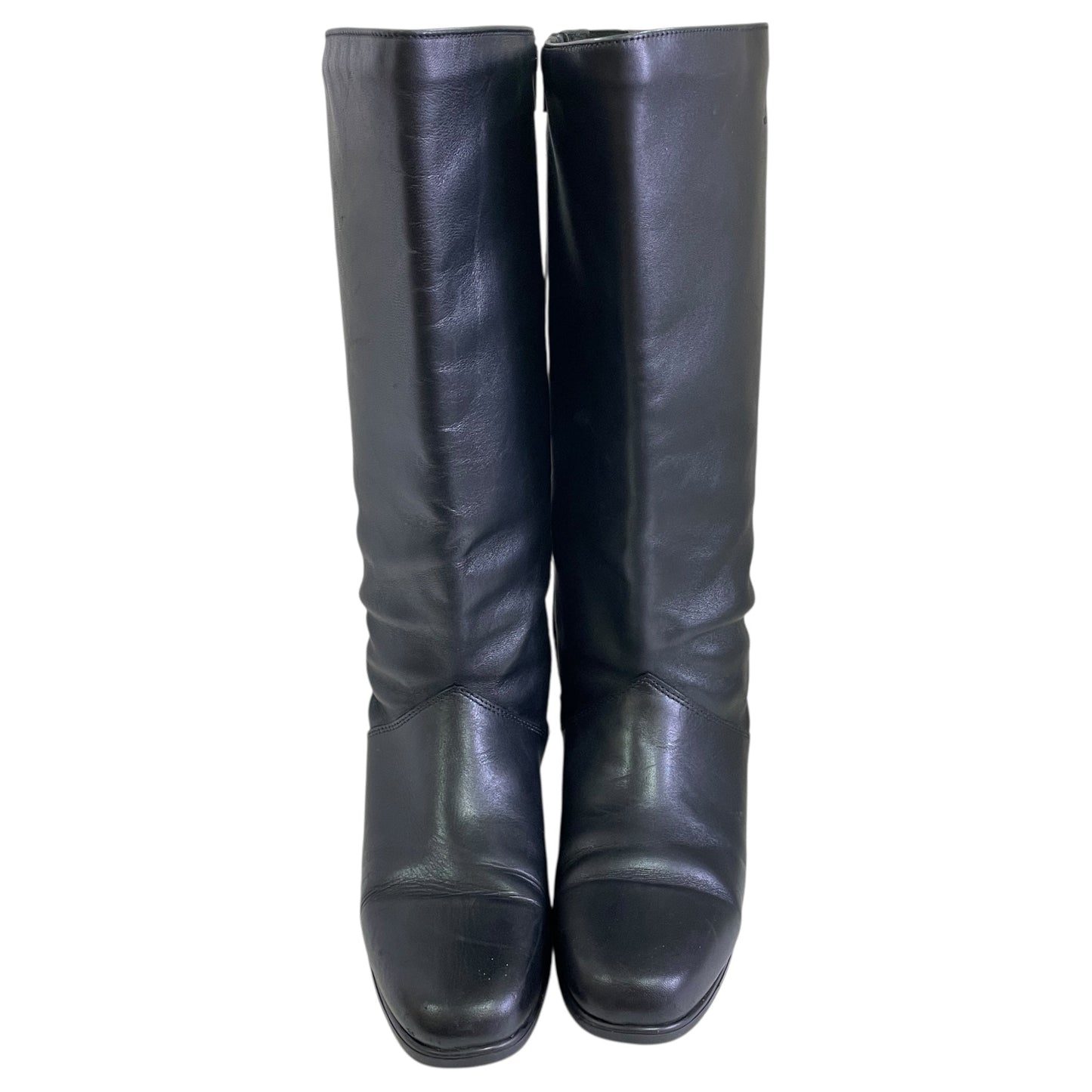 Boots Knee Flats By Cme In Black, Size:7.5