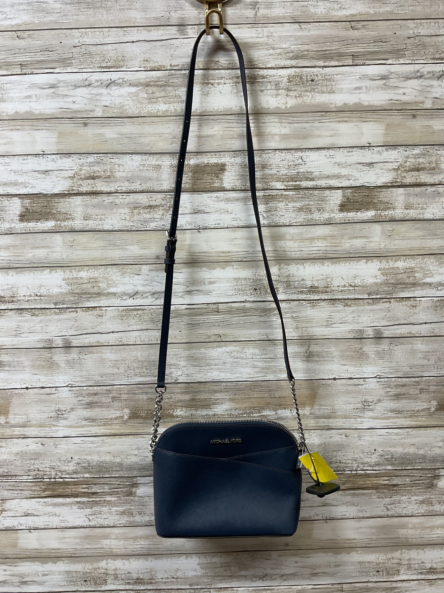 Crossbody Designer By Michael Kors In Navy, Size:Medium