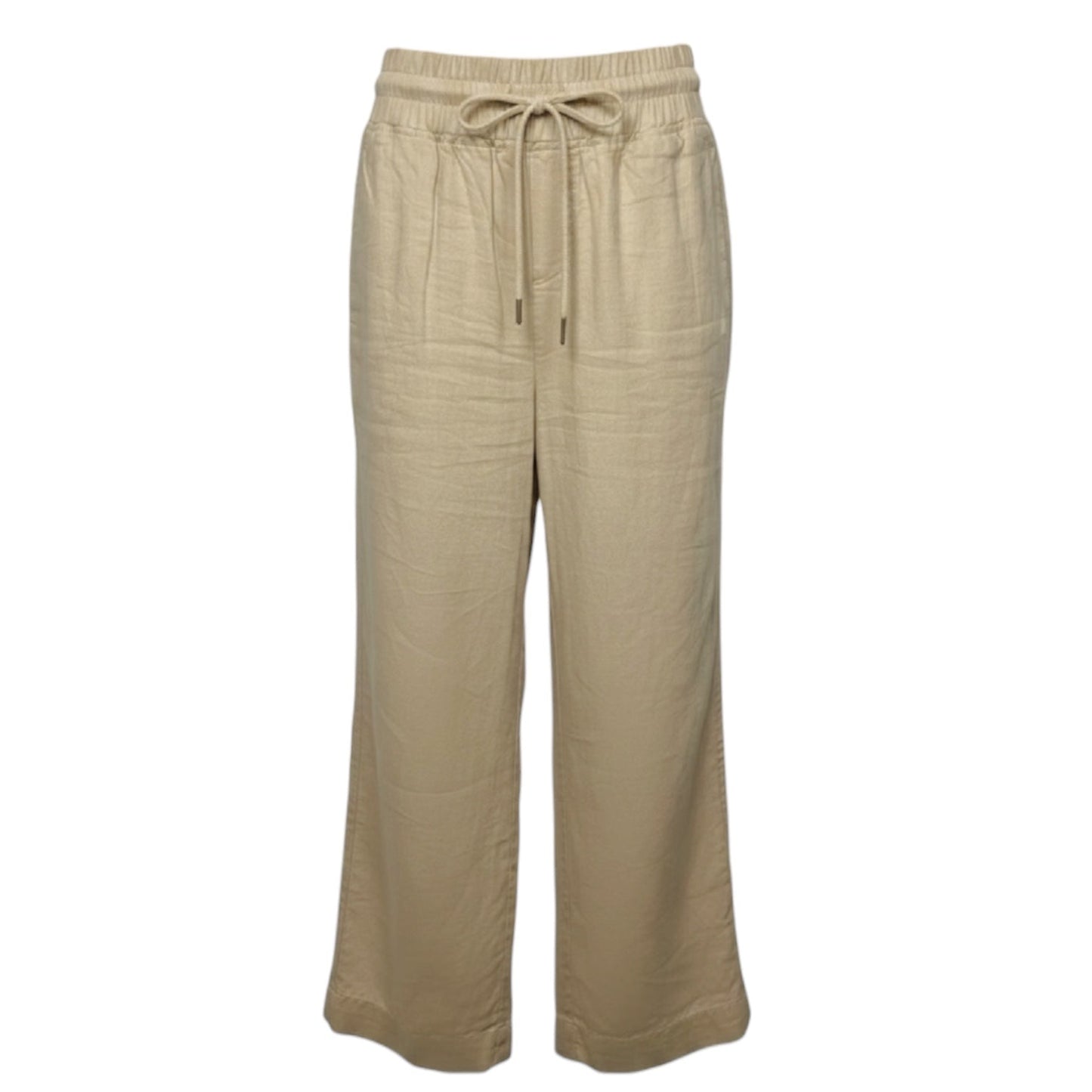 100% European Linen Wide Leg Pants By Quince In Tan, Size: S