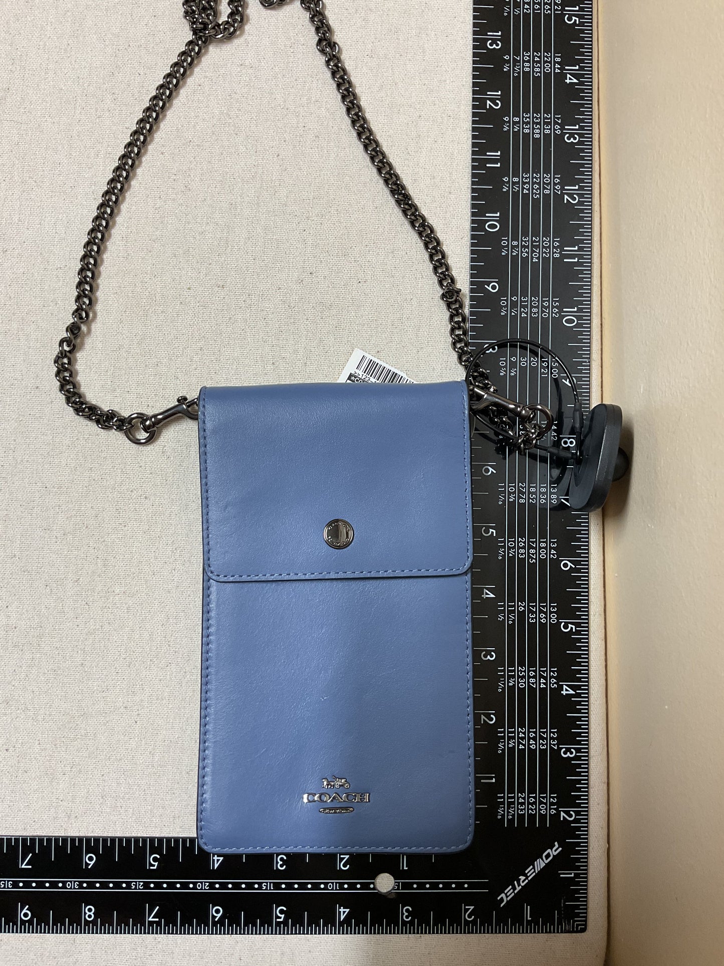 Crossbody Designer By Coach In Blue, Size:Small