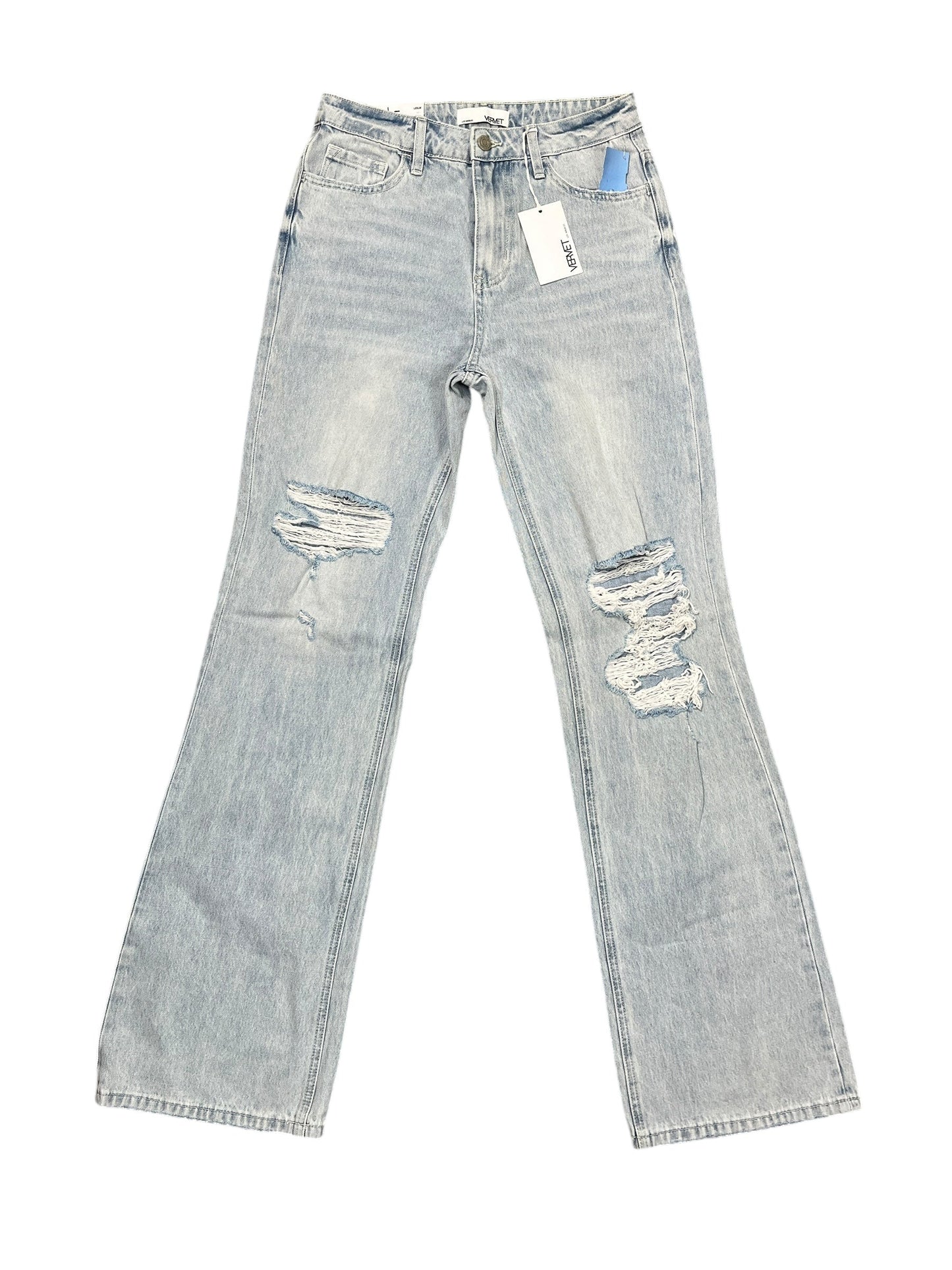 Jeans Flared By Vervet In Blue Denim, Size:2