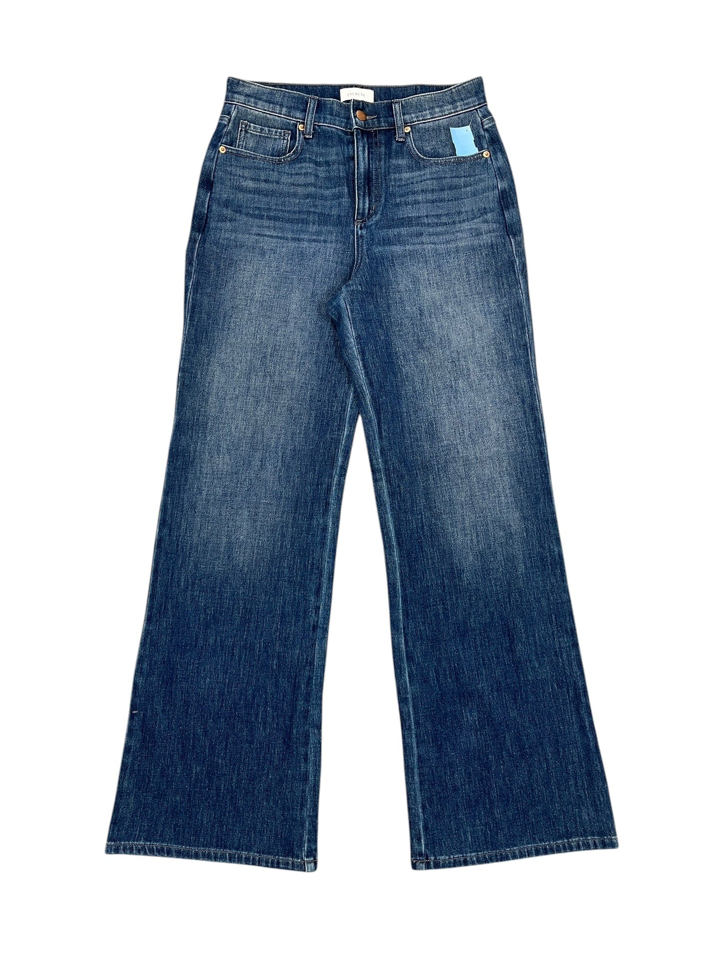Jeans Flared By Evereve In Blue Denim, Size:6