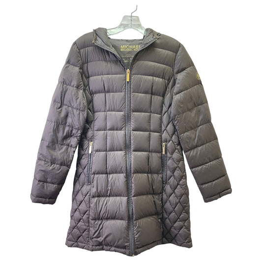 Coat Puffer & Quilted By Michael By Michael Kors In Brown, Size:S