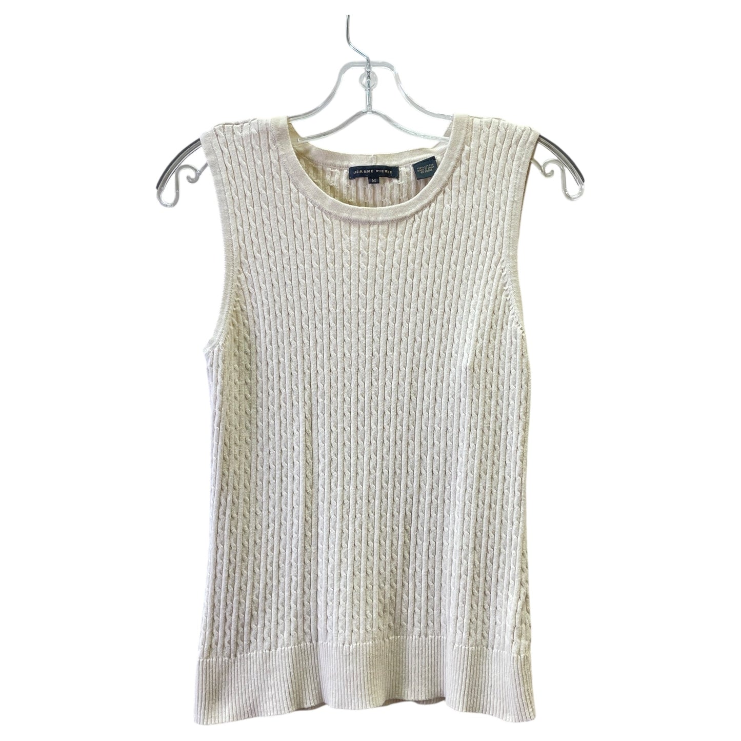 Sweater 2Pc By Jeanne Pierre In Beige, Size:M