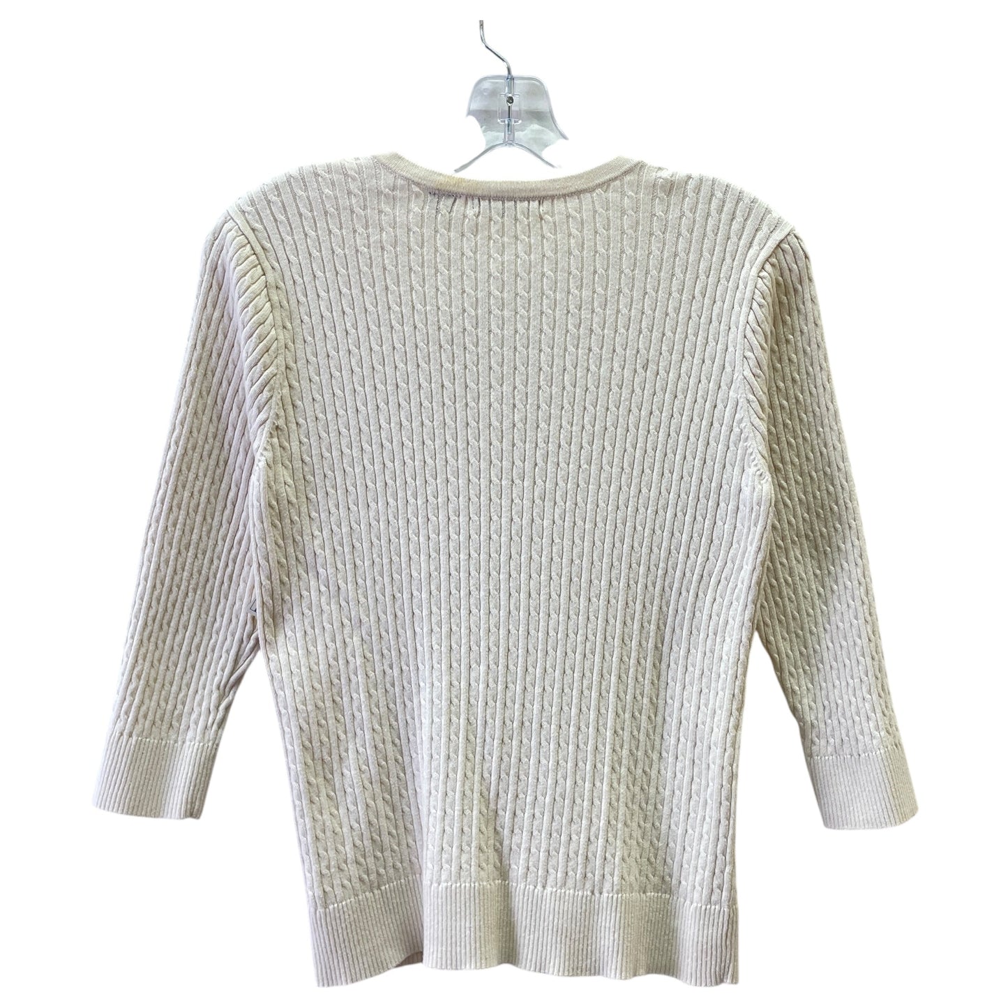 Sweater 2Pc By Jeanne Pierre In Beige, Size:M