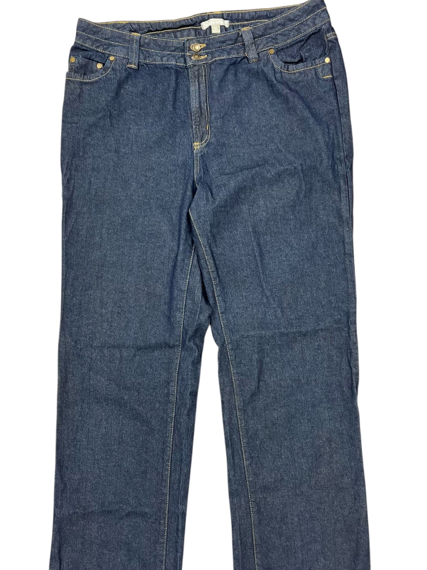 Jeans Straight By Woman Within In Blue Denim, Size:16L