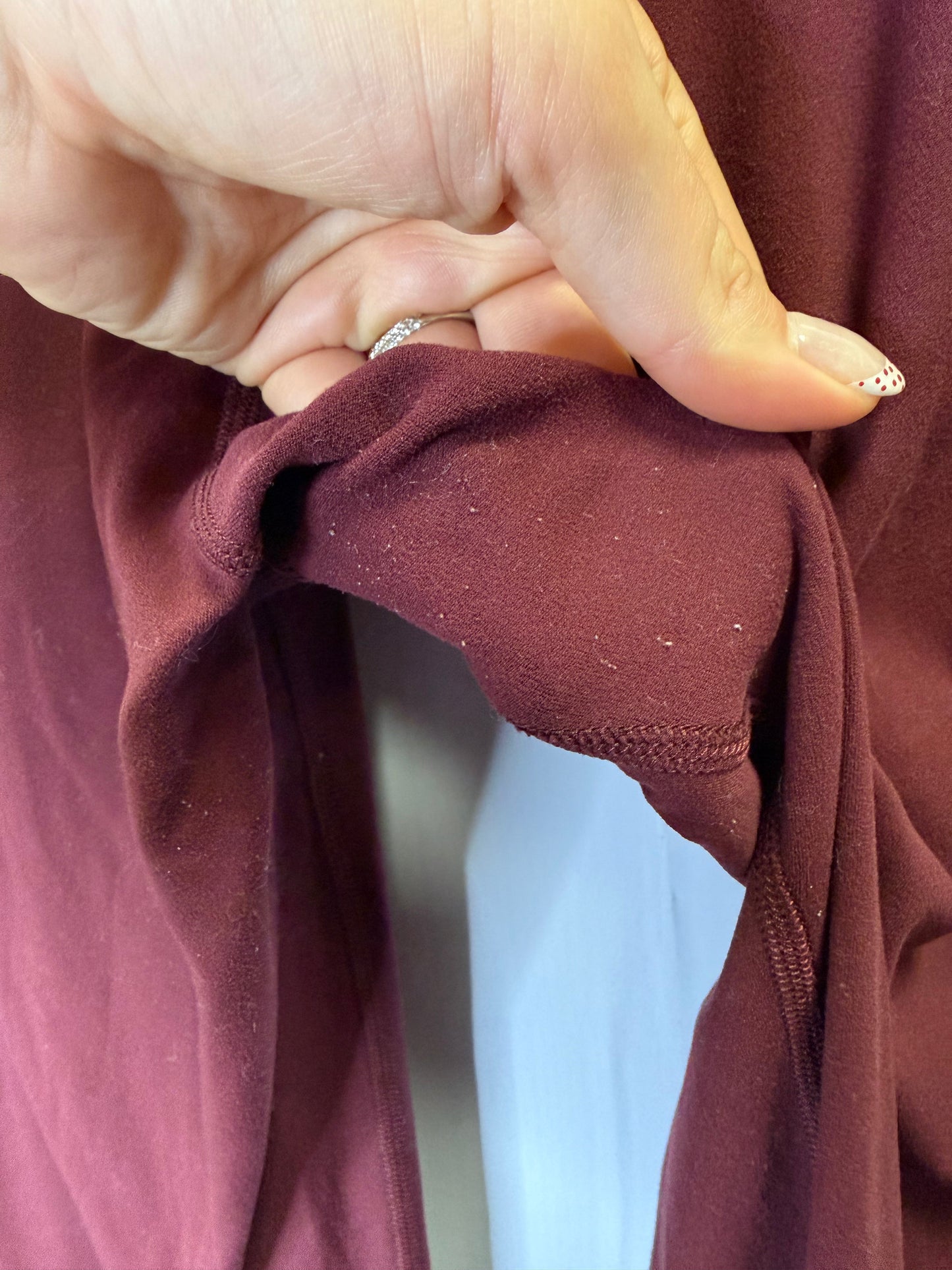 Athletic Leggings By Lululemon In Red, Size: 10