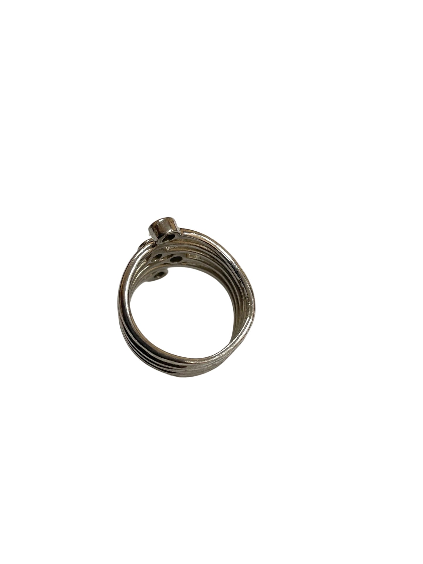 Ring Statement By Cme In Silver, Size:8