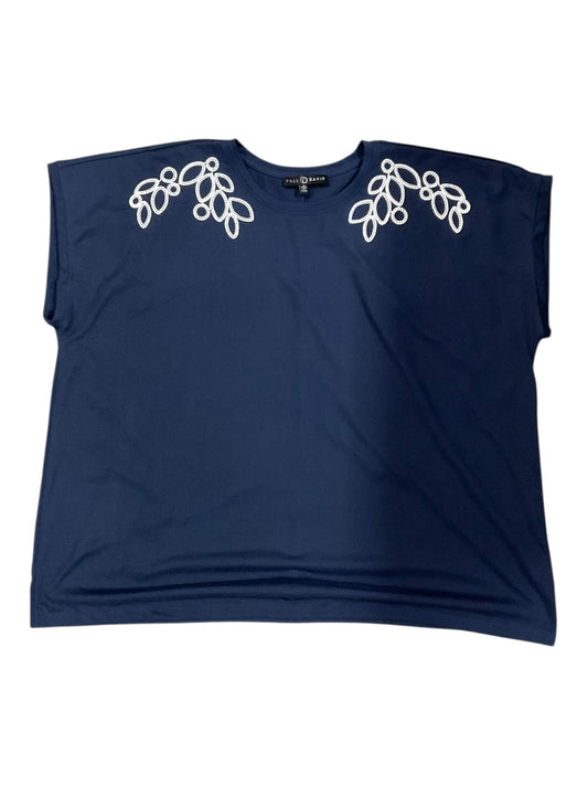 Top Ss By Fred David In Navy, Size:3X