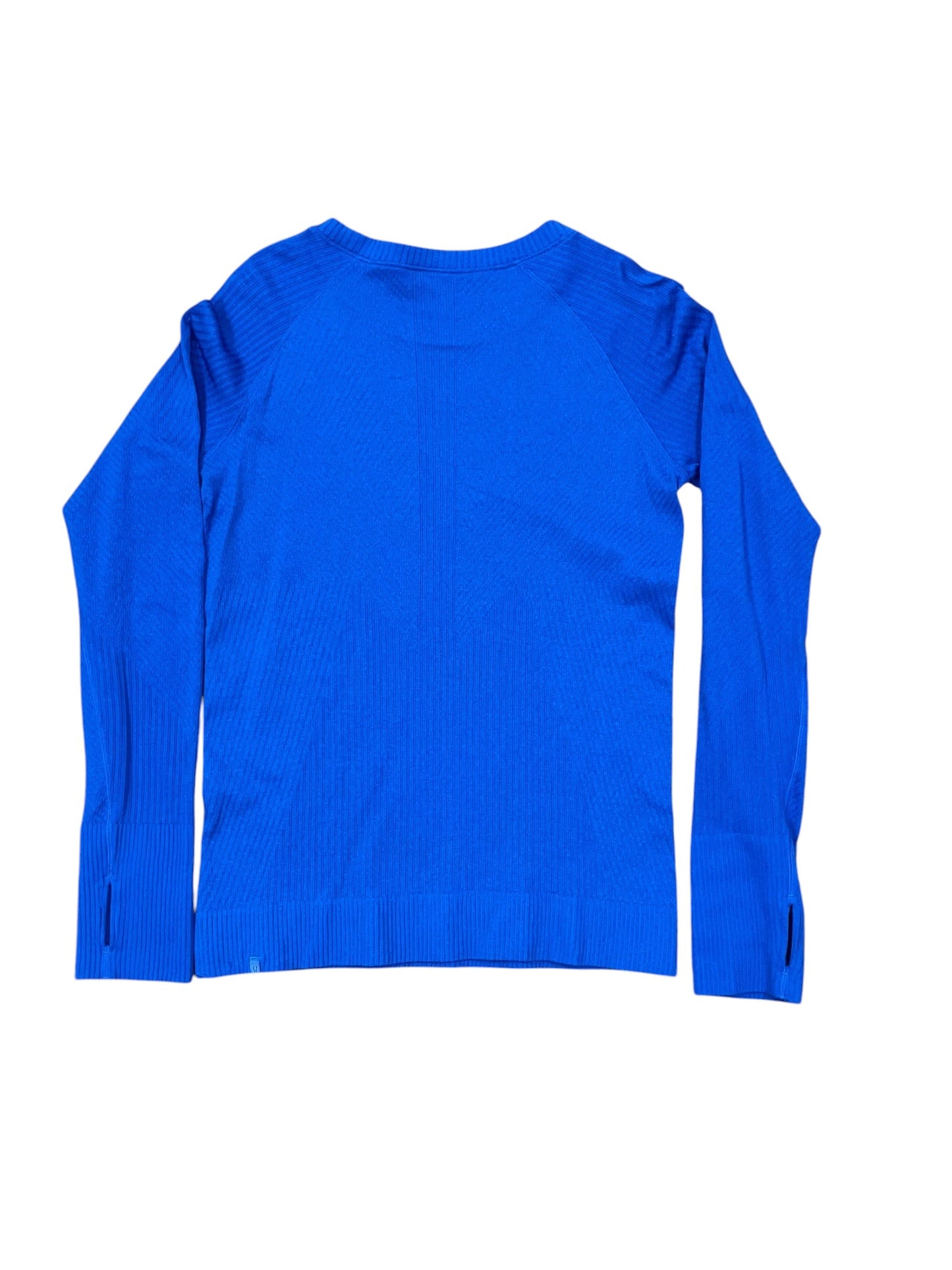Athletic Top Ls Crewneck By Lululemon In Blue, Size:M
