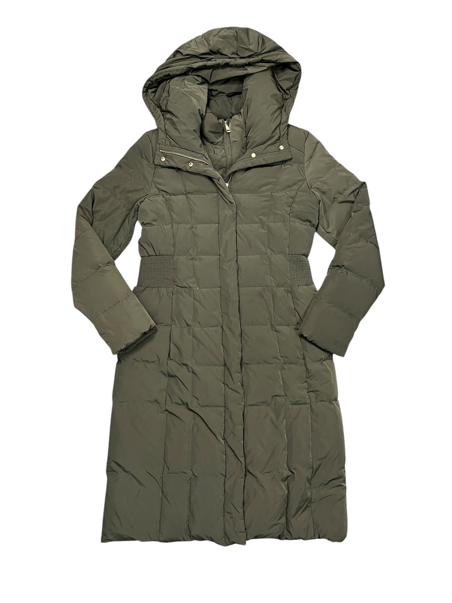 Coat Parka By Cole-Haan In Green, Size:S