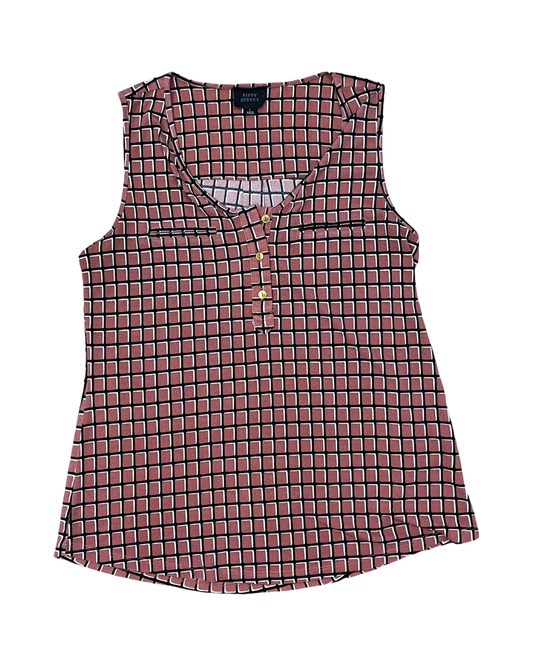 Top Sleeveless By Clothes Mentor In Black & Brown, Size:L