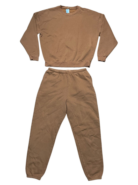 Pants Set 2Pc By Nuuds In Brown, Size:M