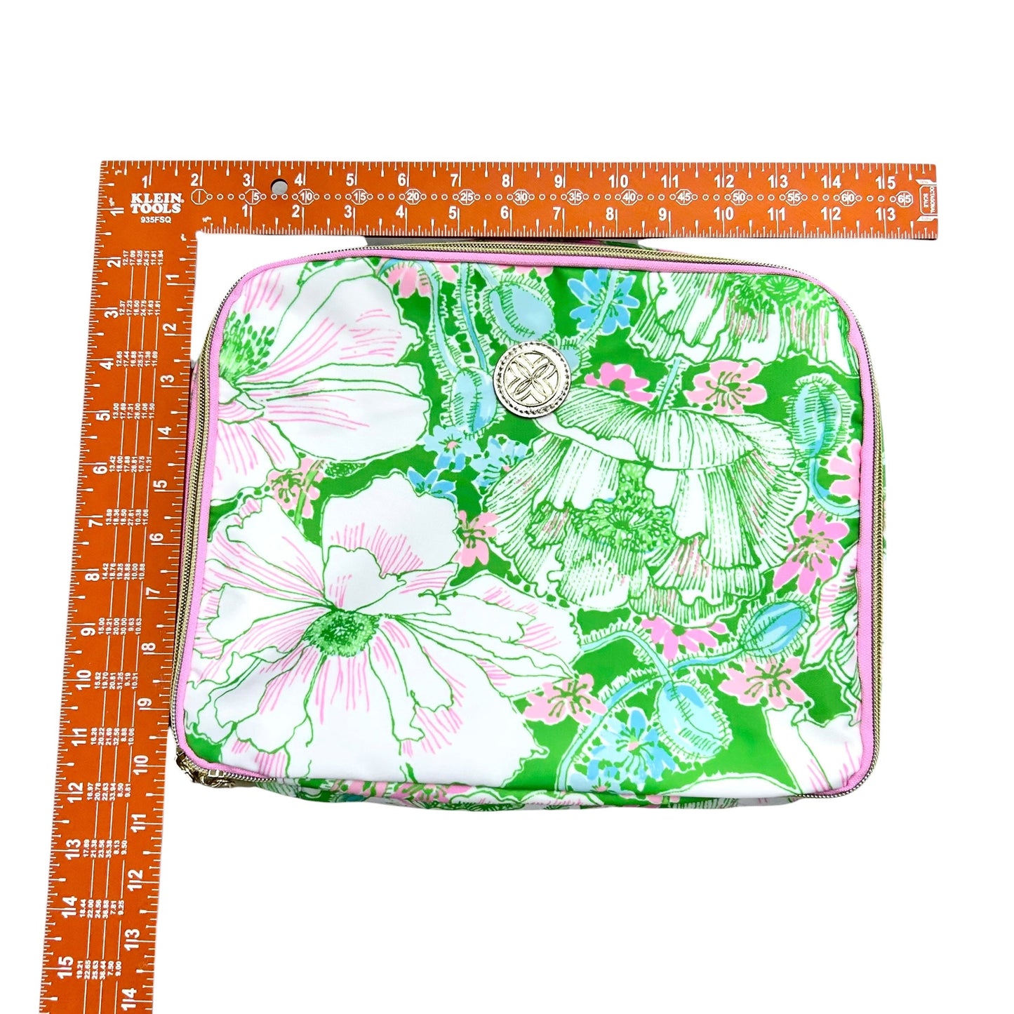 Makeup Bag 03 Piece Set Designer By Lilly Pulitzer, Size: Large