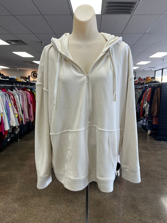Athletic Jacket By J. Jill In Cream, Size:L