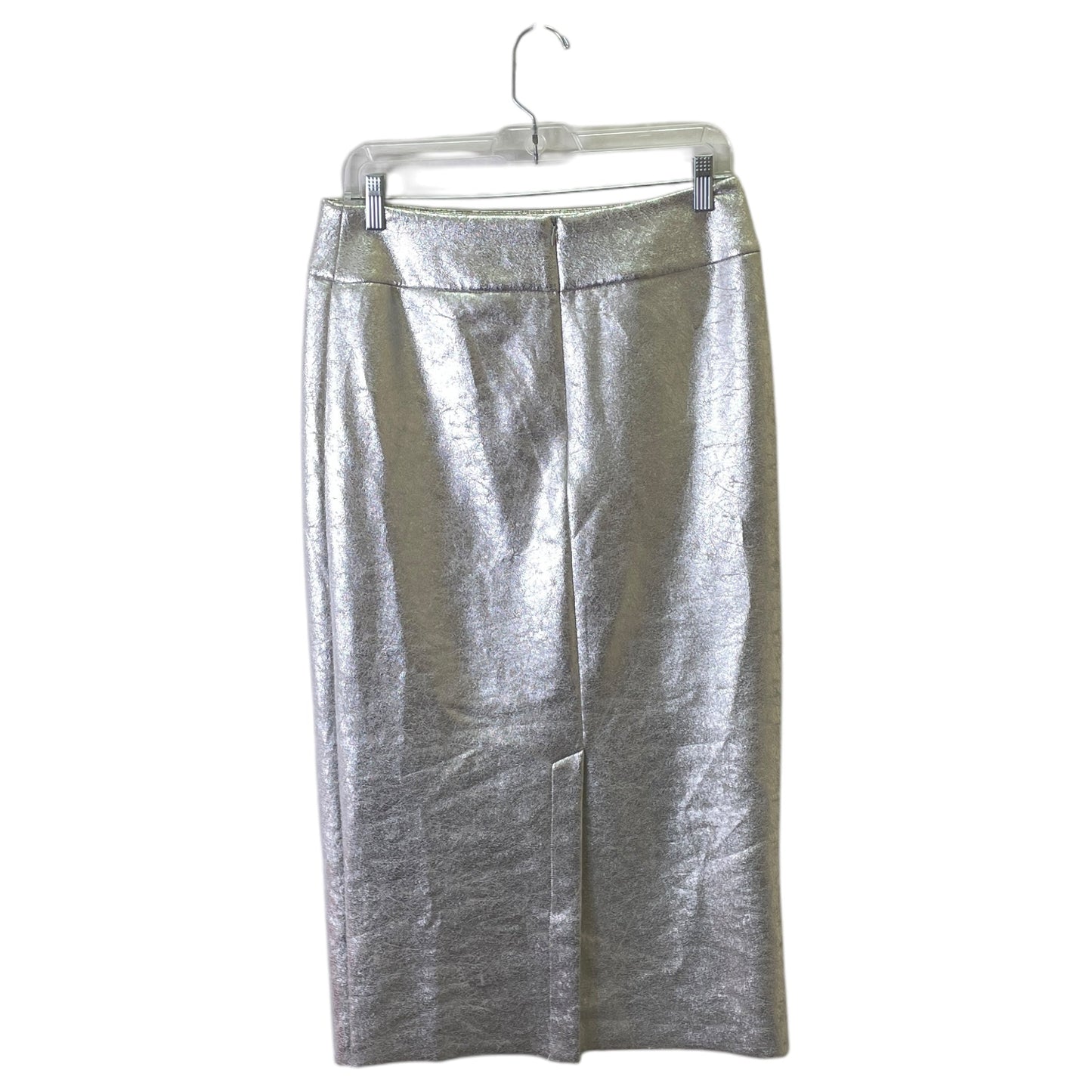 Skirt Midi By Zara In Silver, Size:6