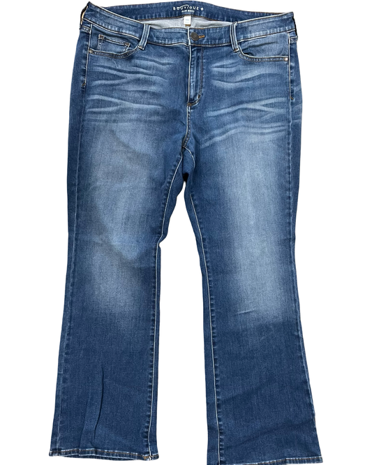 Jeans Boot Cut By Clothes Mentor In Blue Denim, Size:18